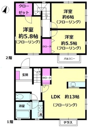 パストラルＣ棟の物件間取画像